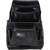 Phantom Collection Heavy-Duty Nail & Tool Bag, Leather, 10 Pockets, Black Advanced Consulting and Training Ltd.