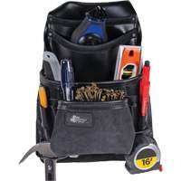 Phantom Collection Heavy-Duty Nail & Tool Bag, Leather, 10 Pockets, Black Advanced Consulting and Training Ltd.