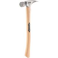 Titanium Milled Face Hammer with Curved Hickory Handle, 14 oz., Wood Handle, 18" L Advanced Consulting and Training Ltd.
