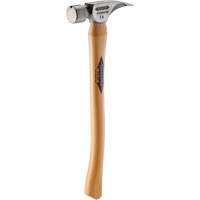 Titanium Smooth Face Hammer with Curved Hickory Handle, 14 oz., Wood Handle, 18" L Advanced Consulting and Training Ltd.