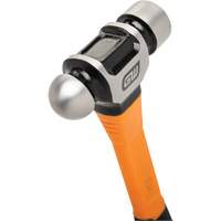 Ball Pein Hammer, 24 oz. Head Weight, Plain/Polished Face, Fibreglass Handle Advanced Consulting and Training Ltd.