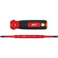 2-in-1 1000V Insulated Flip Shank Multi-Bit Screwdriver, 8-4/5" L, Cushion Grip Handle Advanced Consulting and Training Ltd.