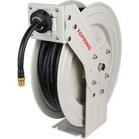 MAXREEL Single-Arm Automatic Rewind L Hose Reel with Rubber Hose, Air, 3/8" x 50', Single Hose, 250 PSI Advanced Consulting and Training Ltd.