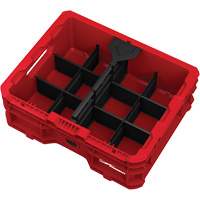 Bac &agrave; profil bas PACKOUT, 15" x 18-5/8" x 6-5/8", Noir/Rouge Advanced Consulting and Training Ltd.