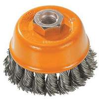 Brosse &agrave; fils nou&eacute;s torsad&eacute;s, 3" dia. x M10x1,25 arbre Advanced Consulting and Training Ltd.