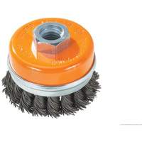 Brosse boisseau &agrave; fils nou&eacute;s avec anneau, 4" dia. x 5/8"-11 arbre Advanced Consulting and Training Ltd.