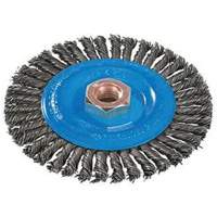 Stringer Bead Knotted Wire Brush, 4" Dia., 0.02" Fill, 5/8"-11 Arbor, Aluminum/Stainless Steel Advanced Consulting and Training Ltd.