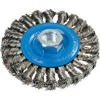Brosse rotative &agrave; fils nou&eacute;s large, Arbre 5/8"-11, Acier Advanced Consulting and Training Ltd.