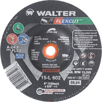 Flexcut Depressed Centre Grinding Wheels, 6", 24 Grit, Aluminum Oxide, 5/8"-11, 10200 RPM, Type 29 Advanced Consulting and Training Ltd.