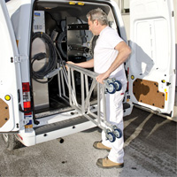Mobile Work Scaffolding - Mini Scaffoldings, Aluminum Frame, 42" D x 48-1/2" H Advanced Consulting and Training Ltd.