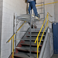 Mobile Work Scaffolding - Maxi Square Scaffolding, Aluminum Frame, 74" D x 75" H Advanced Consulting and Training Ltd.