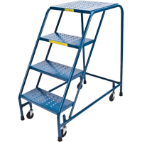 Rolling Step Ladder, 4 Steps, 18" Step Width, 37" Platform Height, Steel Advanced Consulting and Training Ltd.