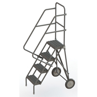 Rolling Ladder, 4 Steps, Serrated, 40" High Advanced Consulting and Training Ltd.