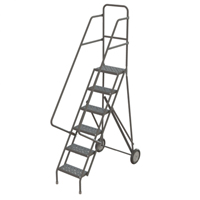 Rolling Ladder, 6 Steps, Serrated, 66" High Advanced Consulting and Training Ltd.