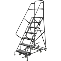 All Directional Rolling Ladder, 7 Steps, 24" Step Width, 70" Platform Height, Steel Advanced Consulting and Training Ltd.