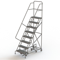All Directional Rolling Ladder, 8 Steps, 24" Step Width, 80" Platform Height, Steel Advanced Consulting and Training Ltd.