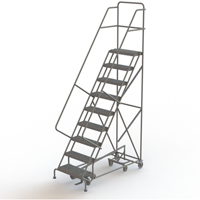 All Directional Rolling Ladder, 9 Steps, 24" Step Width, 90" Platform Height, Steel Advanced Consulting and Training Ltd.