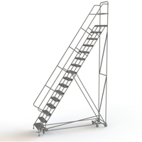 All Directional Rolling Ladder, 16 Steps, 24" Step Width, 160" Platform Height, Steel Advanced Consulting and Training Ltd.