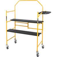 Jobsite Series 4' Safety Rail & Tool Shelf Scaffold Kit, Steel Frame, 49-1/2" D x 57-3/4" H Advanced Consulting and Training Ltd.