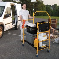 Jobsite Series 4' Safety Rail & Tool Shelf Scaffold Kit, Steel Frame, 49-1/2" D x 57-3/4" H Advanced Consulting and Training Ltd.