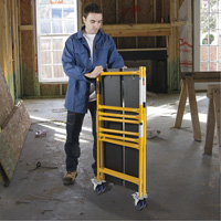 Jobsite Series 4' Basic Mini Scaffold Kit, Steel Frame, 41" D x 45-3/4" H Advanced Consulting and Training Ltd.