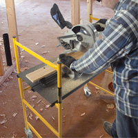 Jobsite Series 4' Basic Mini Scaffold Kit, Steel Frame, 41" D x 45-3/4" H Advanced Consulting and Training Ltd.