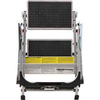 Tilt & Roll Step Stool Ladder, 2 Steps, 23" x 21" x 34.50" High Advanced Consulting and Training Ltd.