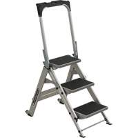Tilt & Roll Step Stool Ladder, 3 Steps, 34" x 22" x 50.75" High Advanced Consulting and Training Ltd.