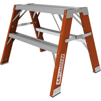 Escabeau chevalet &eacute;tabli Buildman, 2' ha x 33,5" la x 25,75" pr, Capacit&eacute; de 300 lb, Fibre de verre Advanced Consulting and Training Ltd.