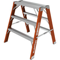 Escabeau chevalet &eacute;tabli Buildman, 3' ha x 34,75" la x 33,25" pr, Capacit&eacute; de 300 lb, Fibre de verre Advanced Consulting and Training Ltd.