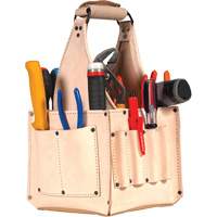 Electrical & Maintenance Tool Pouches, Leather, 17 Pockets, Beige Advanced Consulting and Training Ltd.