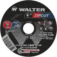 Zipcut Cut-Off Wheel, 4-1/2" x 3/64", 7/8" Arbor, Type 1, Aluminum Oxide, 13300 RPM Advanced Consulting and Training Ltd.
