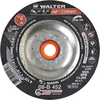 Meule combin&eacute;e HP Combo vissable, 4-1/2" x 1/8", Arbre de 5/8"-11, Type 27S Advanced Consulting and Training Ltd.