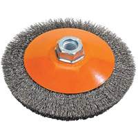 Meule soucoupe &agrave; fils cr&ecirc;p&eacute;s, 4" dia., Fils 0,012", Arbre 5/8"-11 Advanced Consulting and Training Ltd.