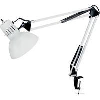 Swing Arm Clamp-On Desk Lamps, 100 W, Incandescent, C-Clamp, 36" Neck, White Advanced Consulting and Training Ltd.