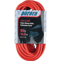 Vinyl Extension Cord, Outdoor, SJTW, 12/3 AWG, 15 A, 3 Outlet(s), 50' Advanced Consulting and Training Ltd.