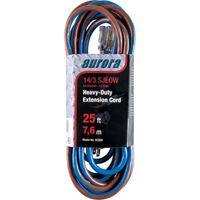 TPE-Rubber Extension Cord With Light Indicator, All-Weather, SJEOW, 14/3 AWG, 15 A, 25' Advanced Consulting and Training Ltd.