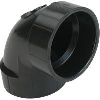 Raccord coude 90°  de sol, Noeud x noeud, Plastique, 4" x 3" Advanced Consulting and Training Ltd.