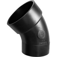 Raccord sanitaire en coude m&acirc;le-femelle 45°, Chantepleure x noeud, Plastique, 6" Advanced Consulting and Training Ltd.