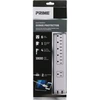 Limiteurs de surtension avec chargeur USB, 6 Prises, 1800 J, 1875 W, Cordon 4' Advanced Consulting and Training Ltd.