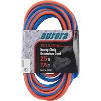 TPE-Rubber Extension Cord with Light Indicator, All-Weather, SJEOW, 12/3 AWG, 15 A, 3 Outlet(s), 25' Advanced Consulting and Training Ltd.