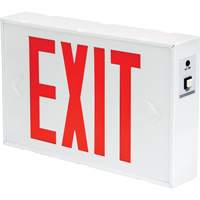 Enseigne de sortie, DEL, &agrave; piles/&agrave; raccordement fixe, 12-1/5" lo x 7-1/2" la, Anglais Advanced Consulting and Training Ltd.