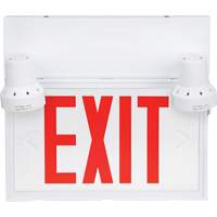 Enseigne de sortie avec &eacute;clairage de s&eacute;curit&eacute;, DEL, &agrave; piles/&agrave; raccordement fixe, 12-1/10" lo x 11" la, Anglais Advanced Consulting and Training Ltd.