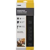 Metal Workshop Power Strip, 6 Outlet(s), 10', 15 A, 1875 W, 125 V Advanced Consulting and Training Ltd.