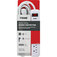 Surge Protector, 6 Outlets, 1000 J, 1875 W, 8' Cord Advanced Consulting and Training Ltd.