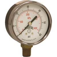 Manom&egrave;tre &eacute;conomique,  2-1/2", 0 - 60 psi, Fixation inf&eacute;rieure, Analogique Advanced Consulting and Training Ltd.