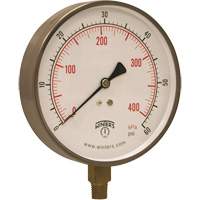 Manom&egrave;tre pour entrepreneur,  4-1/2", 0 - 60 psi, Fixation inf&eacute;rieure, Analogique Advanced Consulting and Training Ltd.