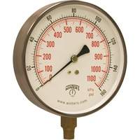Manom&egrave;tre pour entrepreneur,  4-1/2", 0 - 160 psi, Fixation inf&eacute;rieure, Analogique Advanced Consulting and Training Ltd.